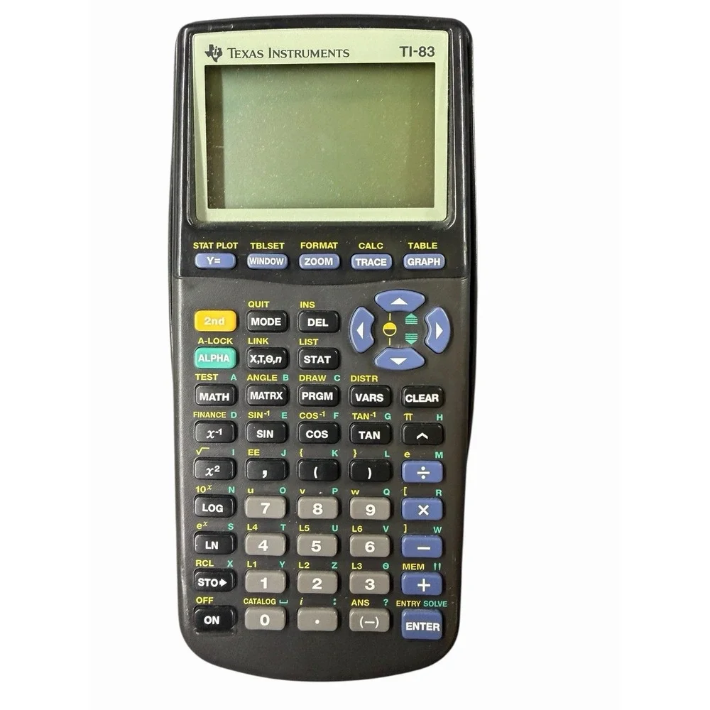 Texas Instruments TI-83 Graphing Calculator w/ Cover – Tested & Working‎